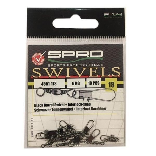 D. SPRO Klipsli Fırdöndü No:18 -6Kg- 10 Adet