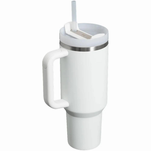 STANLEY Quencher Pipetli Termos Bardak 1.18 Lt Buz Beyaz