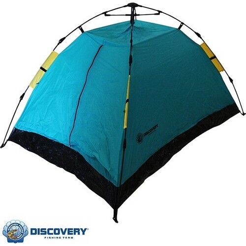 DFT 2 Kişilik Tek Kat Otomatik Çadır 200x150x130cm - Mavi/Sarı