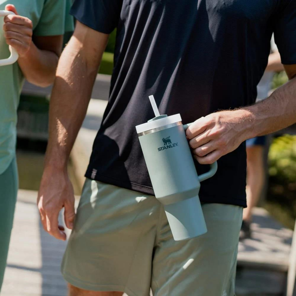 STANLEY Quencher Pipetli Termos Bardak 1.18 Lt Yeşil