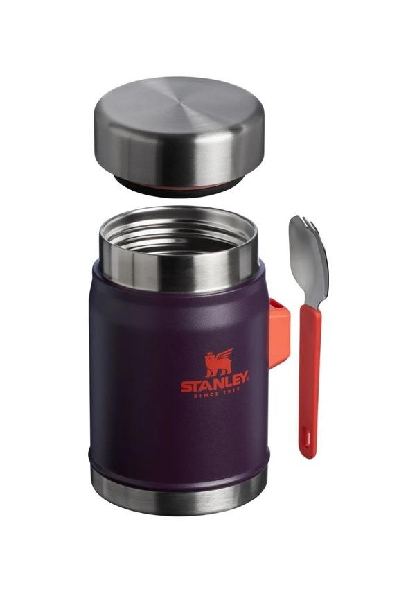 Stanley Klasik Paslanmaz Çelik Yemek Termosu Kaşıklı 0,40 LT Mor