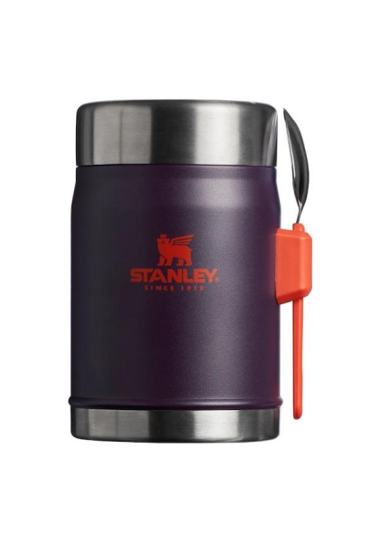 Stanley Klasik Paslanmaz Çelik Yemek Termosu Kaşıklı 0,40 LT Mor
