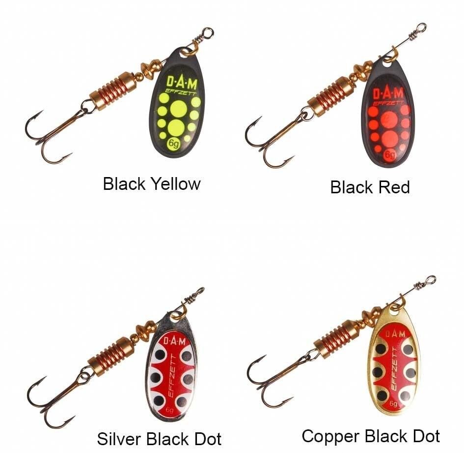 DAM Effzett Standard Spinner 3 gr #1 Kaşık Black Yellow