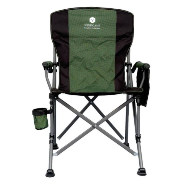 WINDCAMP Katlanır Lüx Kamp Sandalyesi Bardak Tutuculu Yeşil