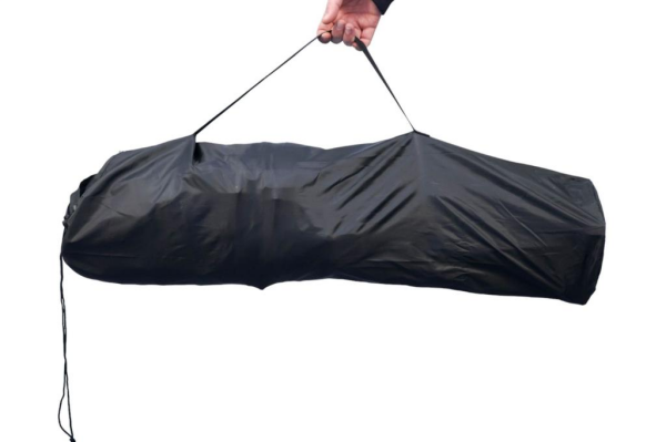 WINDCAMP (Bel Korunaklı) Sırt Ayarlı Katlanır Kamp Sandalyesi Siyah