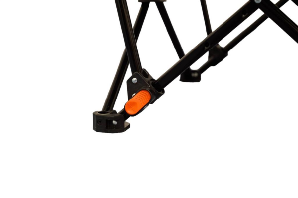 WINDCAMP (Bel Korunaklı) Sırt Ayarlı Katlanır Kamp Sandalyesi Siyah