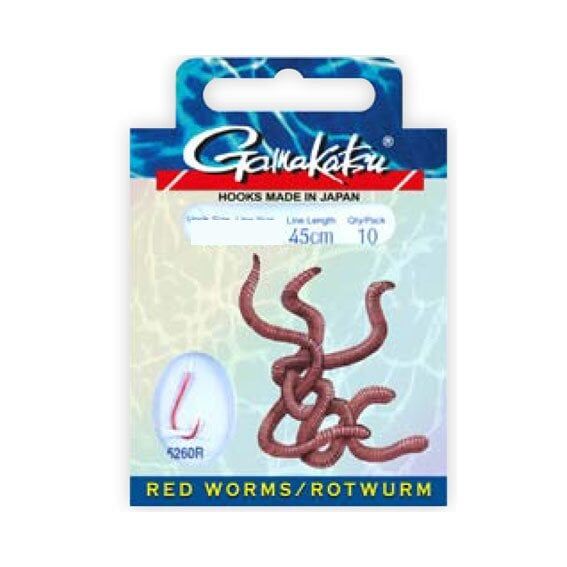 T.D. GAMAKATSU BKS-5260R Red Worm İğne Takımı 45 cm #4