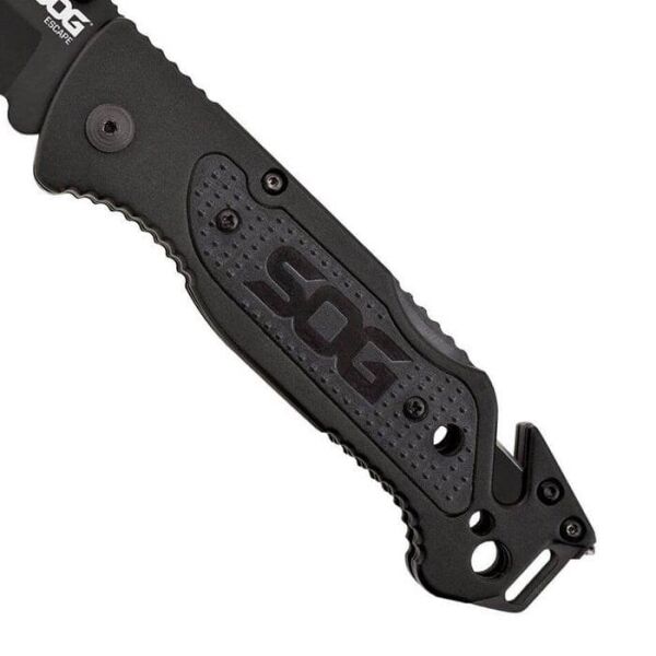 SOG FF-25 ESCAPE - SİYAH TIRTIKLI ÇAKI