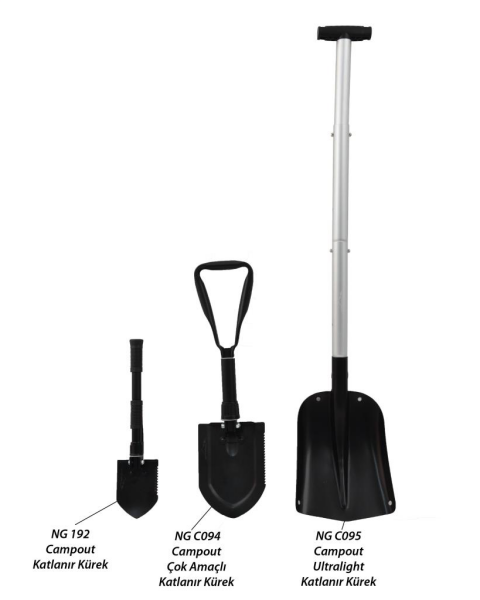 NURGAZ Campout Ultralight Kamp Küreği