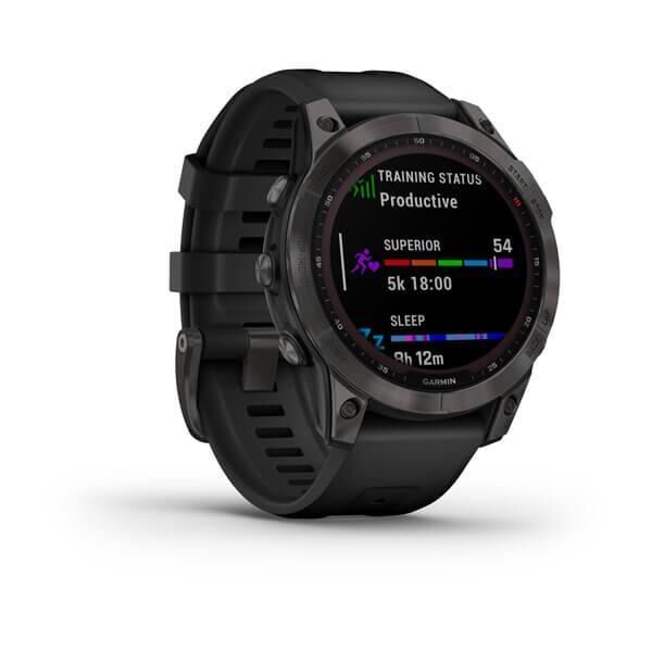 GARMIN Fenix 7 Sapph Solar Carbon Gray Akıllı Saat