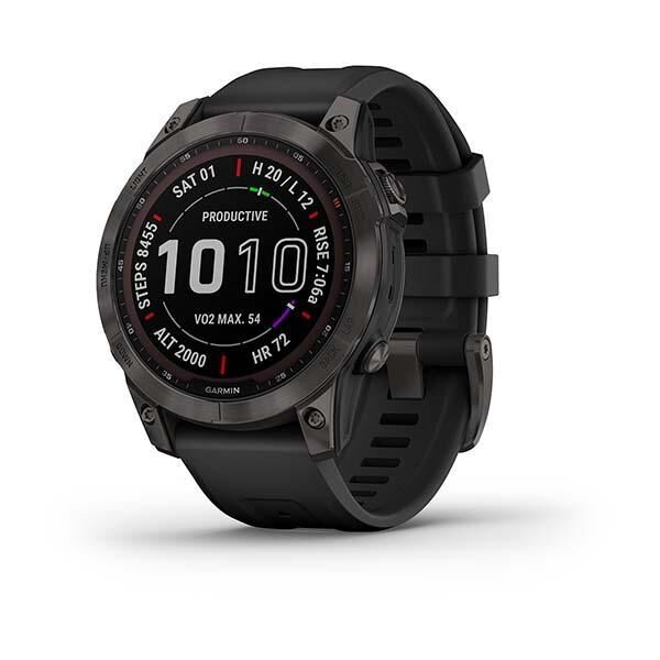 GARMIN Fenix 7 Sapph Solar Carbon Gray Akıllı Saat