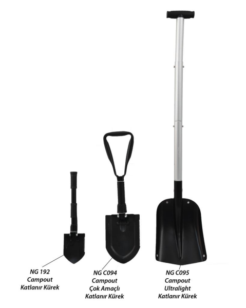 NURGAZ Çok Amaçlı Katlanır Kürek