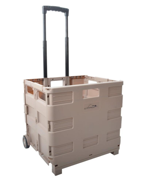 Nurgaz Katlanır Tekerlekli Kamp Kasası Kahverengi