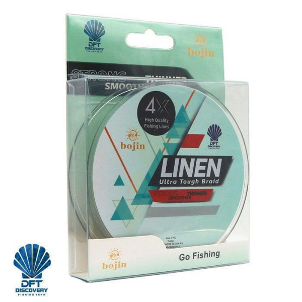 DFT Bojin 4X Linen İp Misina 0.18 mm 300 m Yeşil