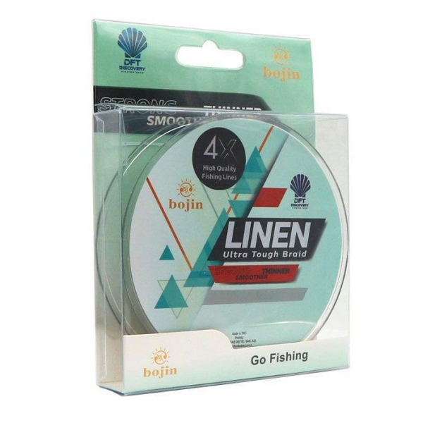DFT Bojin 4X Linen İp Misina 0.04 mm 150 m  Yeşil