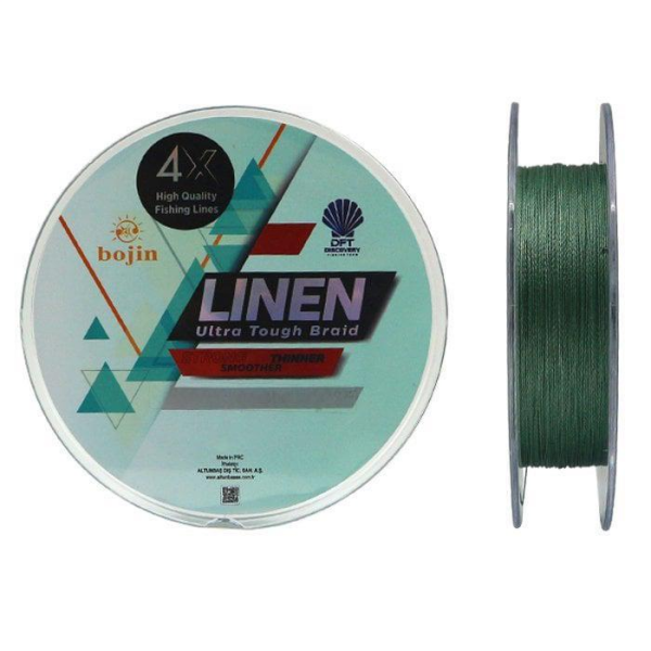DFT Bojin 4X Linen İp Misina 0.04 mm 150 m  Yeşil