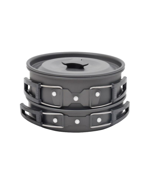 NURGAZ Kamp Tencere Tava Ve Çaydanlık Seti