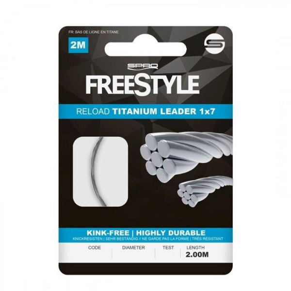 SPRO Freestyle Reload Titanium Leader 0,40mm 2m