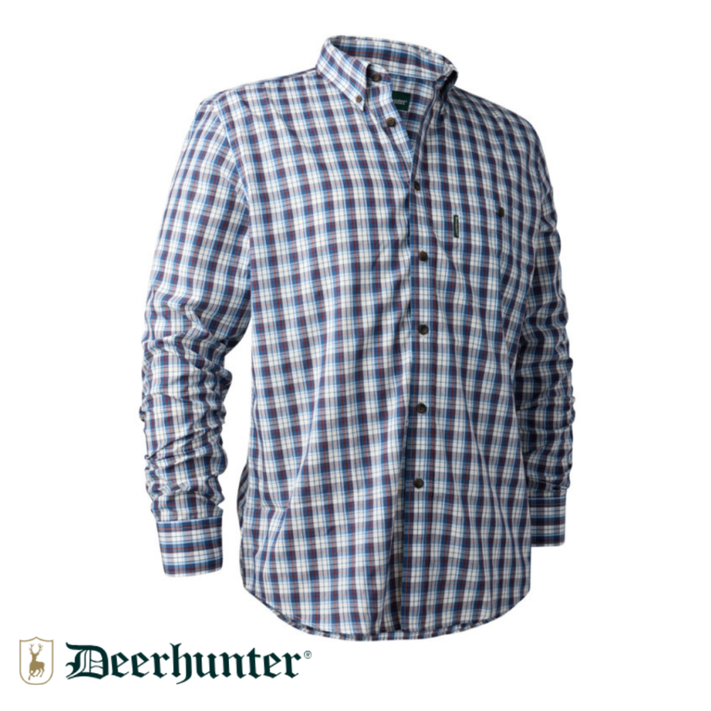 DEERHUNTER Jeff Shirt 78179 Mavi Kareli Gömlek 41