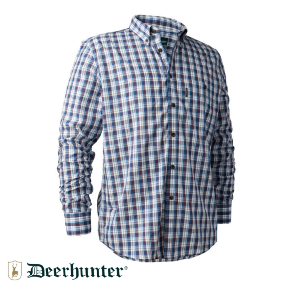 DEERHUNTER Jeff Shirt 78179 Mavi Kareli Gömlek 43