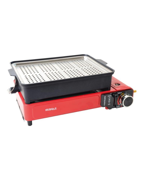 NURGAZ Portatif Gazlı Barbekü ve Pişirme Seti