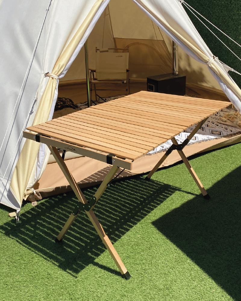 NURGAZ Campout Katlanır Ahşap Masa