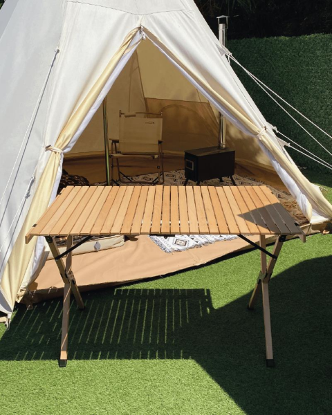 NURGAZ Campout Katlanır Ahşap Masa