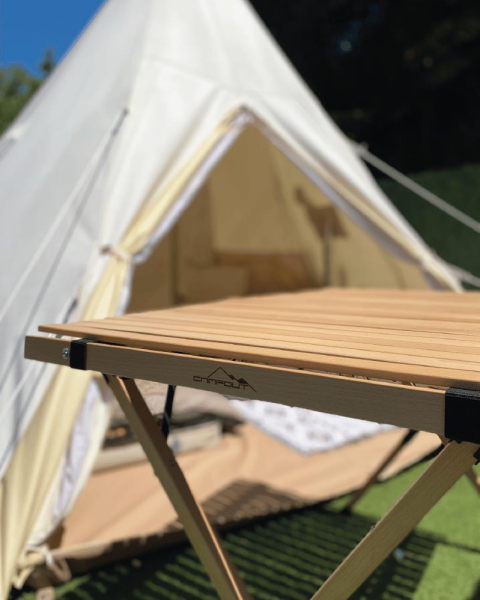 NURGAZ Campout Katlanır Ahşap Masa