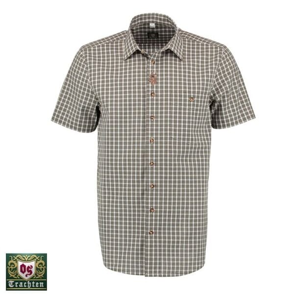 T. OS-Trachten Erkek Yarım Kollu Gömlek 37/38