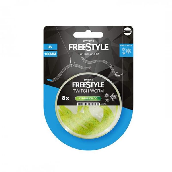 SPRO Freestyle Twitch Kurtçuk Citrus Disco B. Yemi