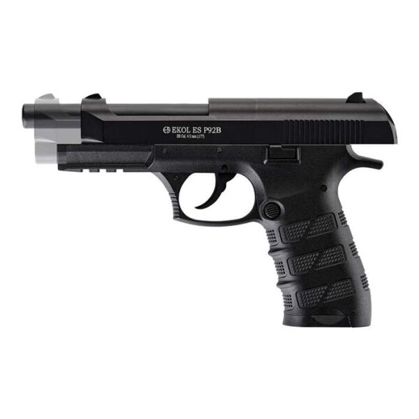 EKOL S P92 B Polimer Siyah Havalı Tabanca Blowback
