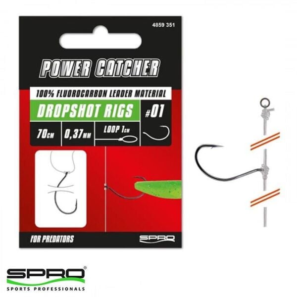 SPRO PC Dropshot 70cm 0,37mm #01 Rig Takımı