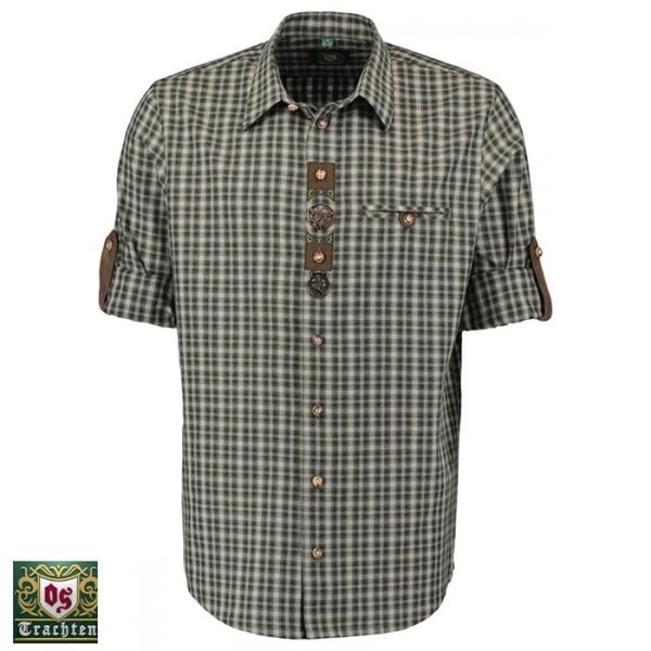 T. OS-Trachten Kareli Regular Fit Erkek Gömlek 43/44