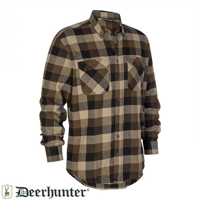 DEERHUNTER Marvin Kahverengi Kareli Gömlek 43-44