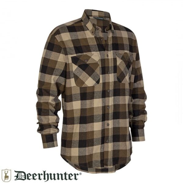 DEERHUNTER Marvin Kahverengi Kareli Gömlek 43-44