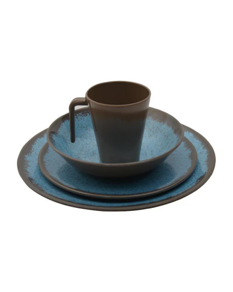 NURGAZ Melamin Tabak Seti Turkuaz