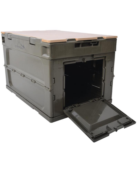 Nurgaz Katlanır Kamp Kasası Ahşap Tablalı