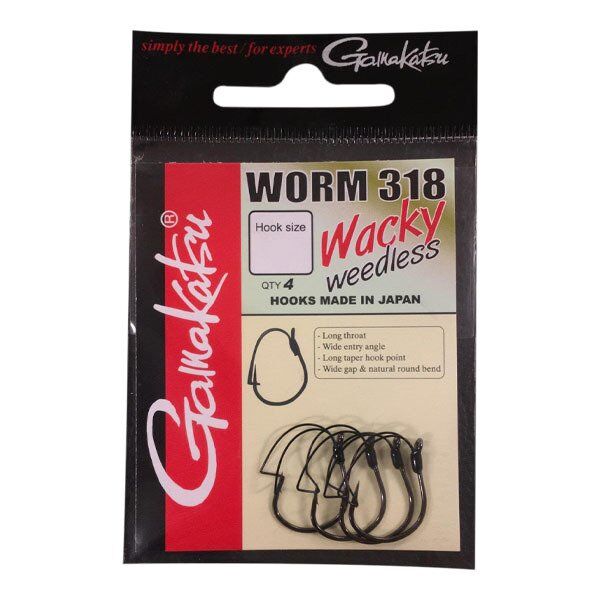D. GAMAKATSU Worm 318 Wacky Weedless #2 1/4