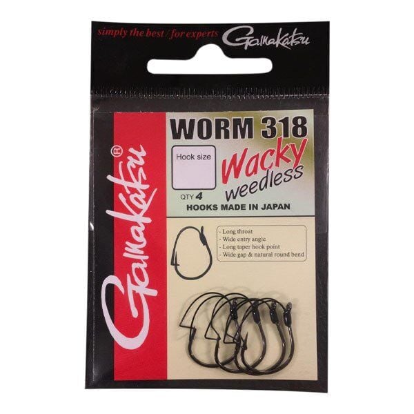 D. GAMAKATSU Worm 318 Wacky Weedless #2 1/4