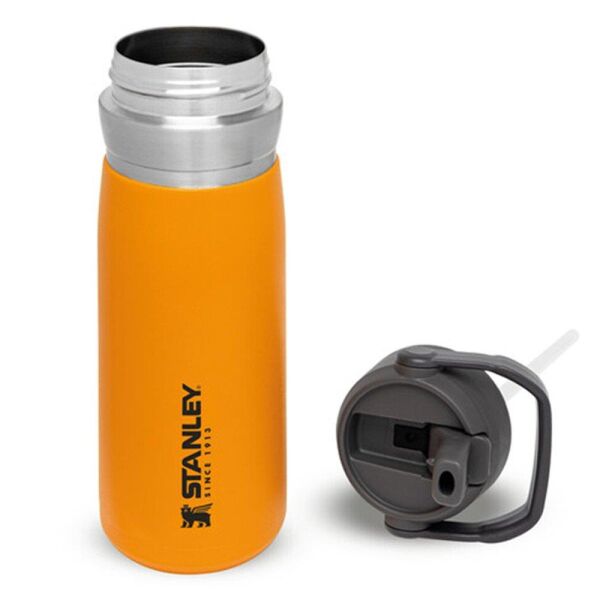 STANLEY GO Iceflow Pipetli Paslanmaz Çelik Turuncu Soğuk Su Termosu 0.65 LT