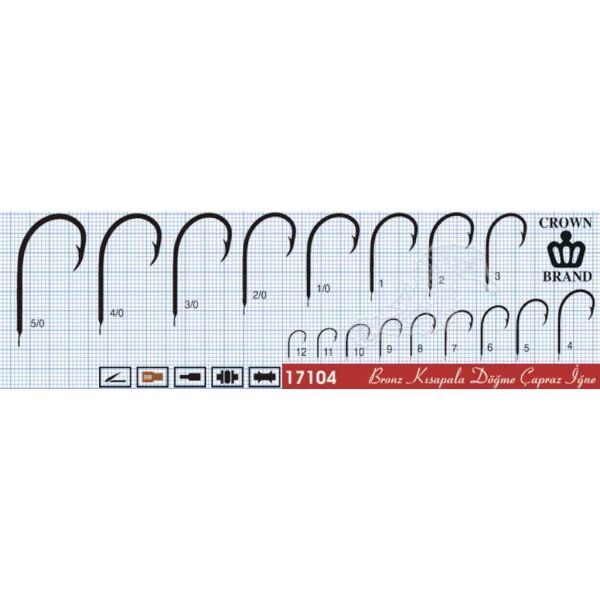 CROWN Olta İğnesi 17104 Standart #4/0