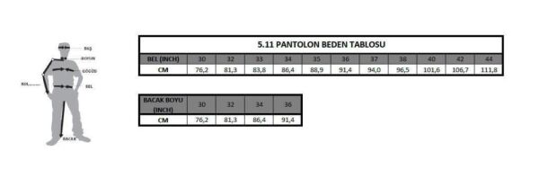5.11 Apex Pantolon Siyah - 42X34