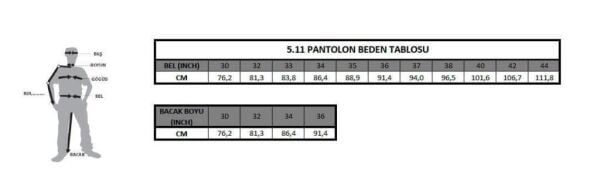 5.11 Apex Pantolon Siyah - 42X34