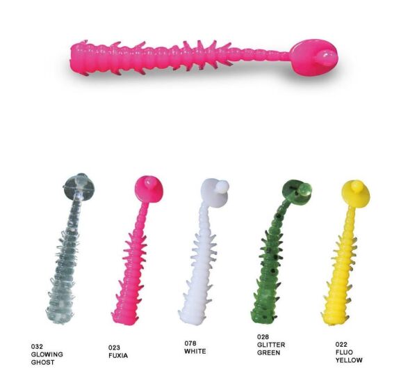 NOMURA Akı 3cm 12 Adet Lrf Silikon Yem-032 Glowing Ghost