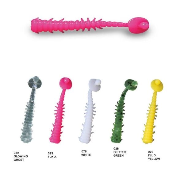 NOMURA Akı 3cm 12 Adet Lrf Silikon Yem-032 Glowing Ghost