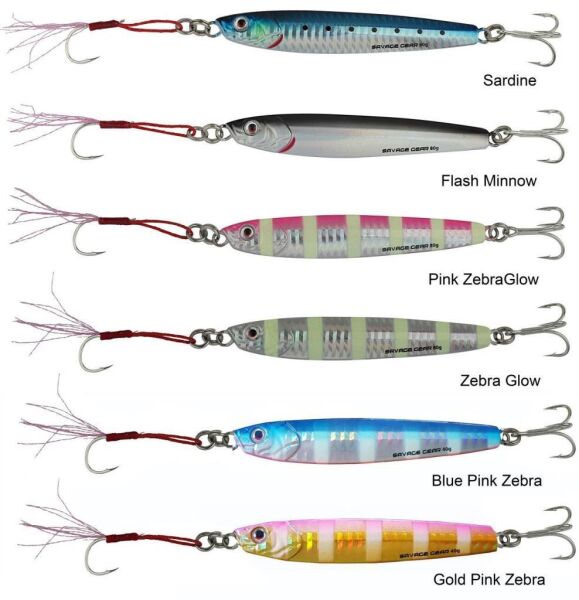 SAVAGE GEAR 3D Slim Minnow 8gr 5,4 cm Jig Suni Yem Glow Zebra