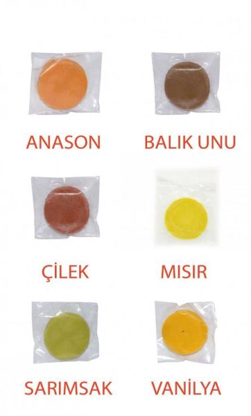 KAPTAN Hamur Pasta Poşette Yuvarlak Vanilya