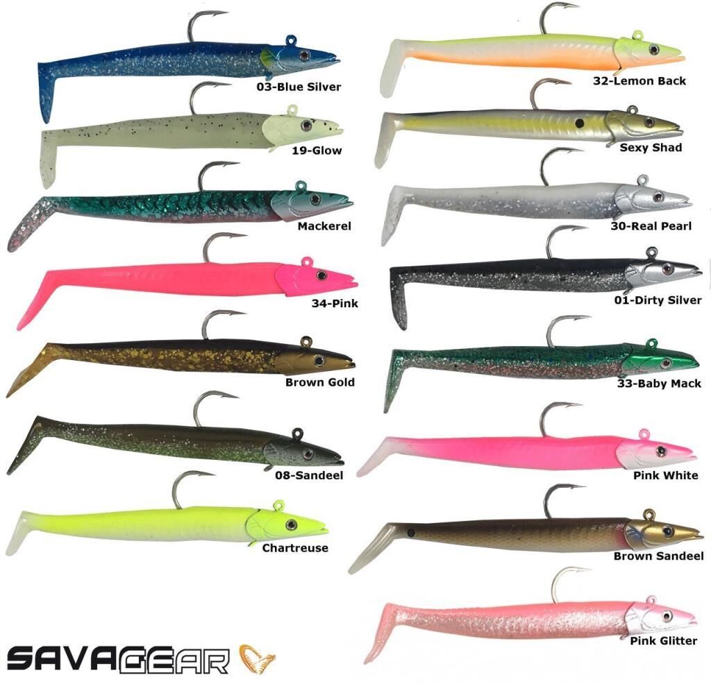 SAVAGE GEAR Sandeel 12.5 cm 23 gr 2+1 Adet Suni Yem Baby Mack
