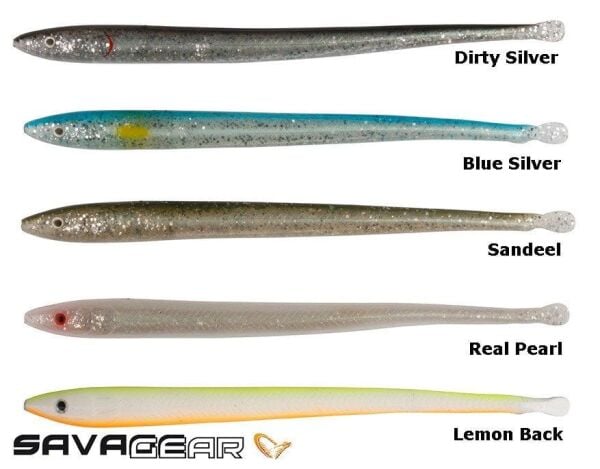 SAVAGE GEAR LB Sandeel Slug 14 cm 6 Adet Suni Yem Lemon Back