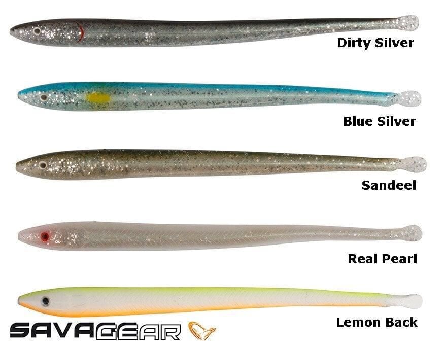 SAVAGE GEAR LB Sandeel Slug 14 cm 6 Adet Suni Yem Real Pearl